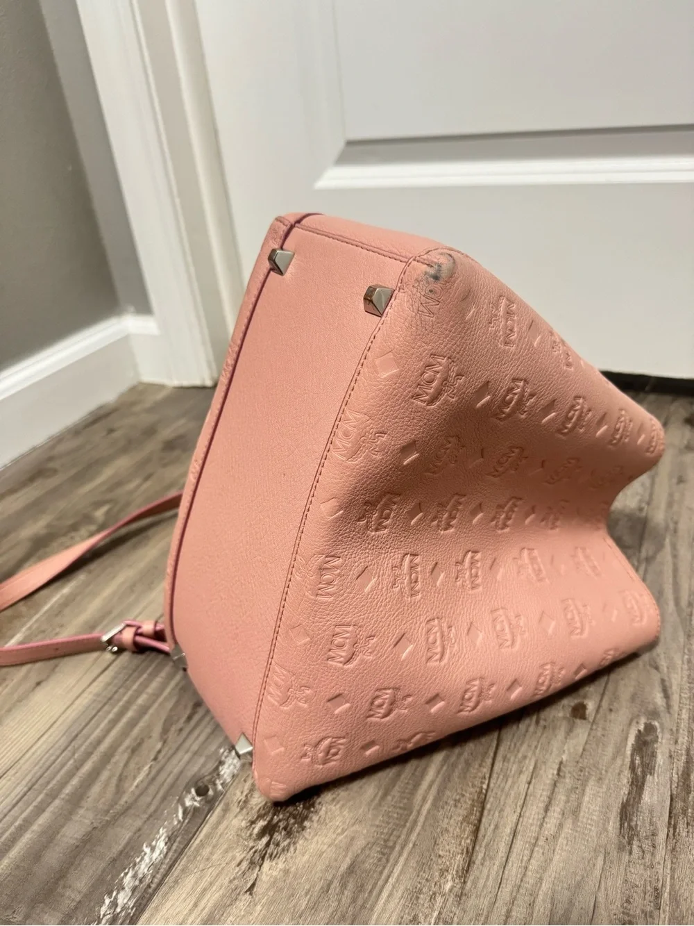 MCM Sarah Convertible Leather Hobo bag